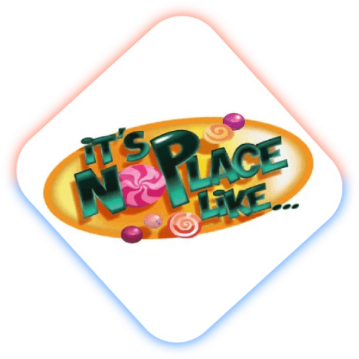 A picture of the it's no place like home logo.