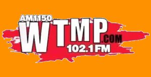 A radio station logo with the words " vtmp. Com 1 0 2. 1 fm ".